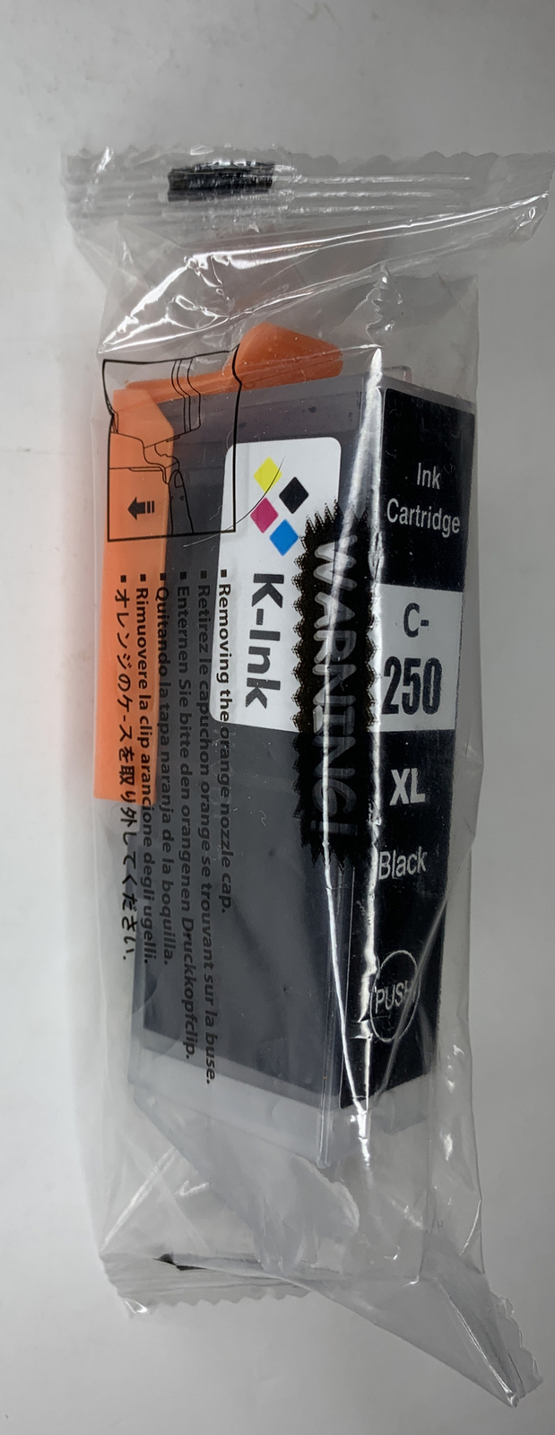 K-Ink C250XL Black Canon Compatible Ink Cartridge - New Without Box (Sealed)