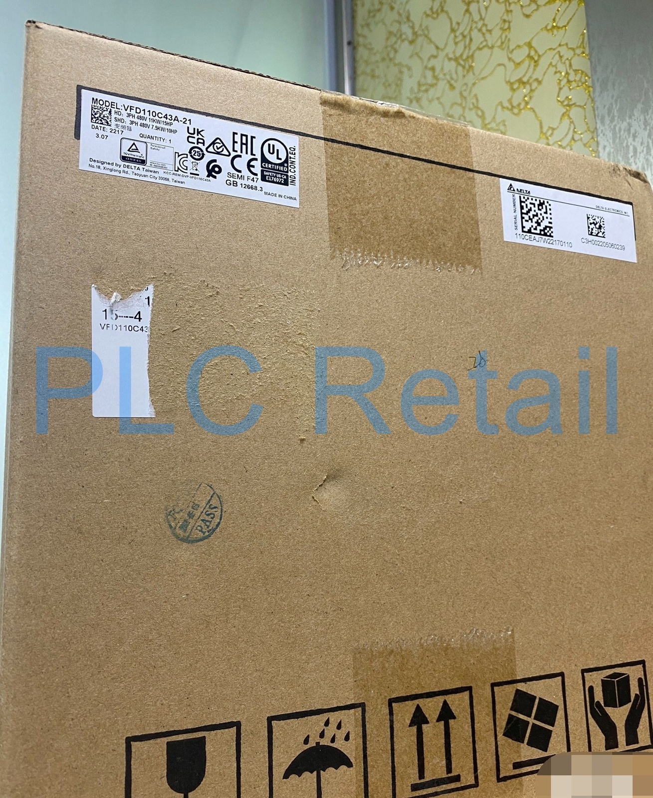 1PCS NEW DELTA frequency converter VFD110C43A-21  Fast delivery