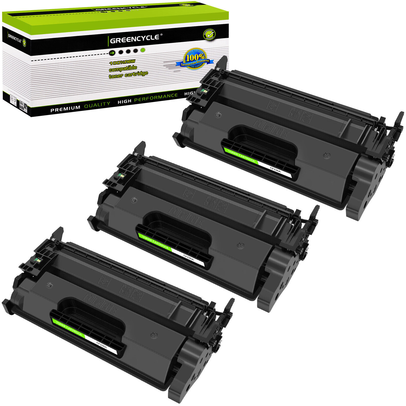 3PK CF226A 26A Toner Cartridge Fits for HP Pro MFP M426 M426fdn M426fdw M402