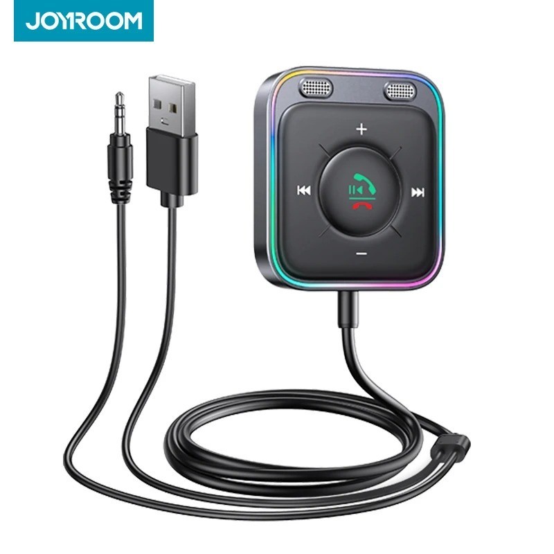 JOYROOM Bluetooth 5.4 AUX Car Adapter[2025 Upgrade] [Stronger Dual Mics& Noise C