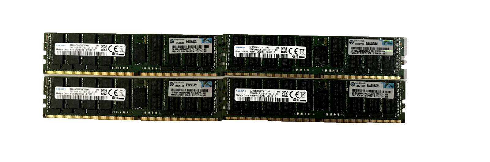 4X  SAMSUNG M386A4G40DM0-CPB 32GB DDR4 PC4-2133P-L 17000 ECC LR SERVER MEMORY
