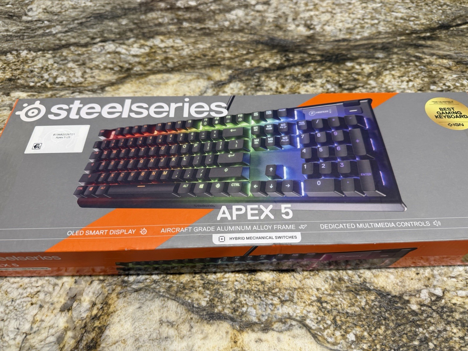 SteelSeries Apex 5 Hybrid Mechanical Gaming Keyboard