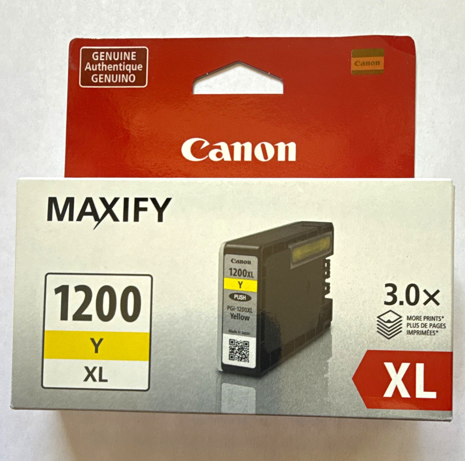 Canon PGI-1200XL Yellow Genuine Inkjet Ink Tank for MAXIFY MB2020-2720