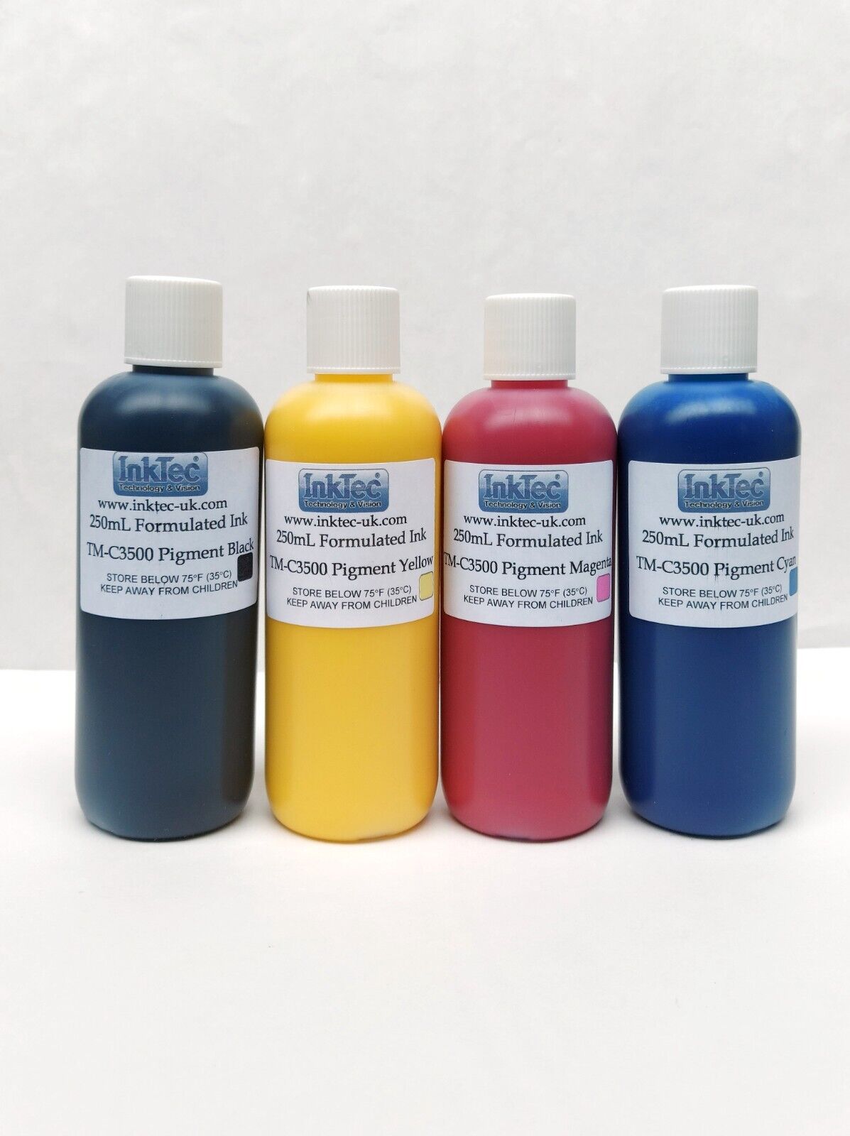 High Quality Inktec Pigment Ink Refill 4x 250ml for Epson TM-C3500