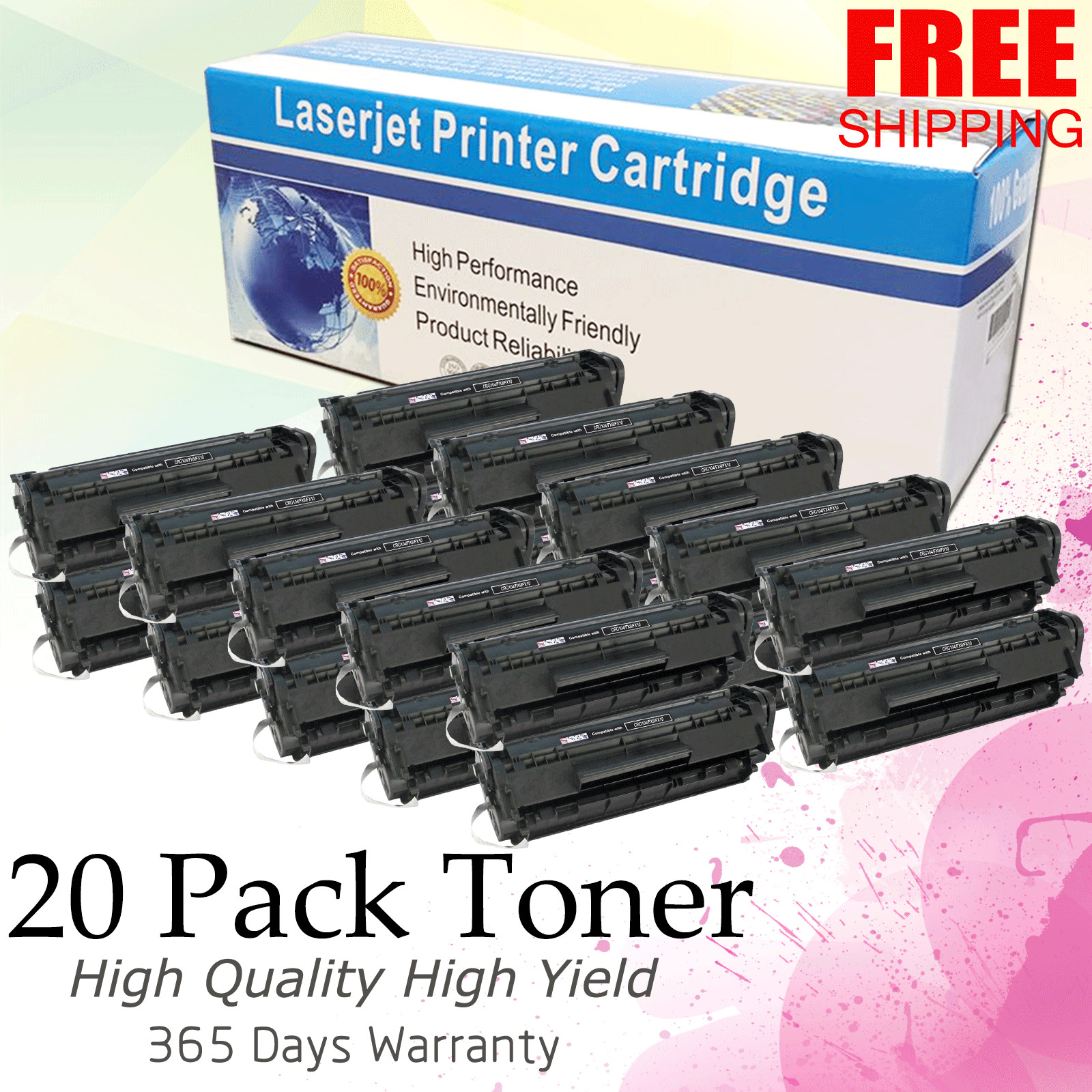 20PK Canon104 104 Toner For Canon Fax Phone L90 L120 Canon ImageClass D480