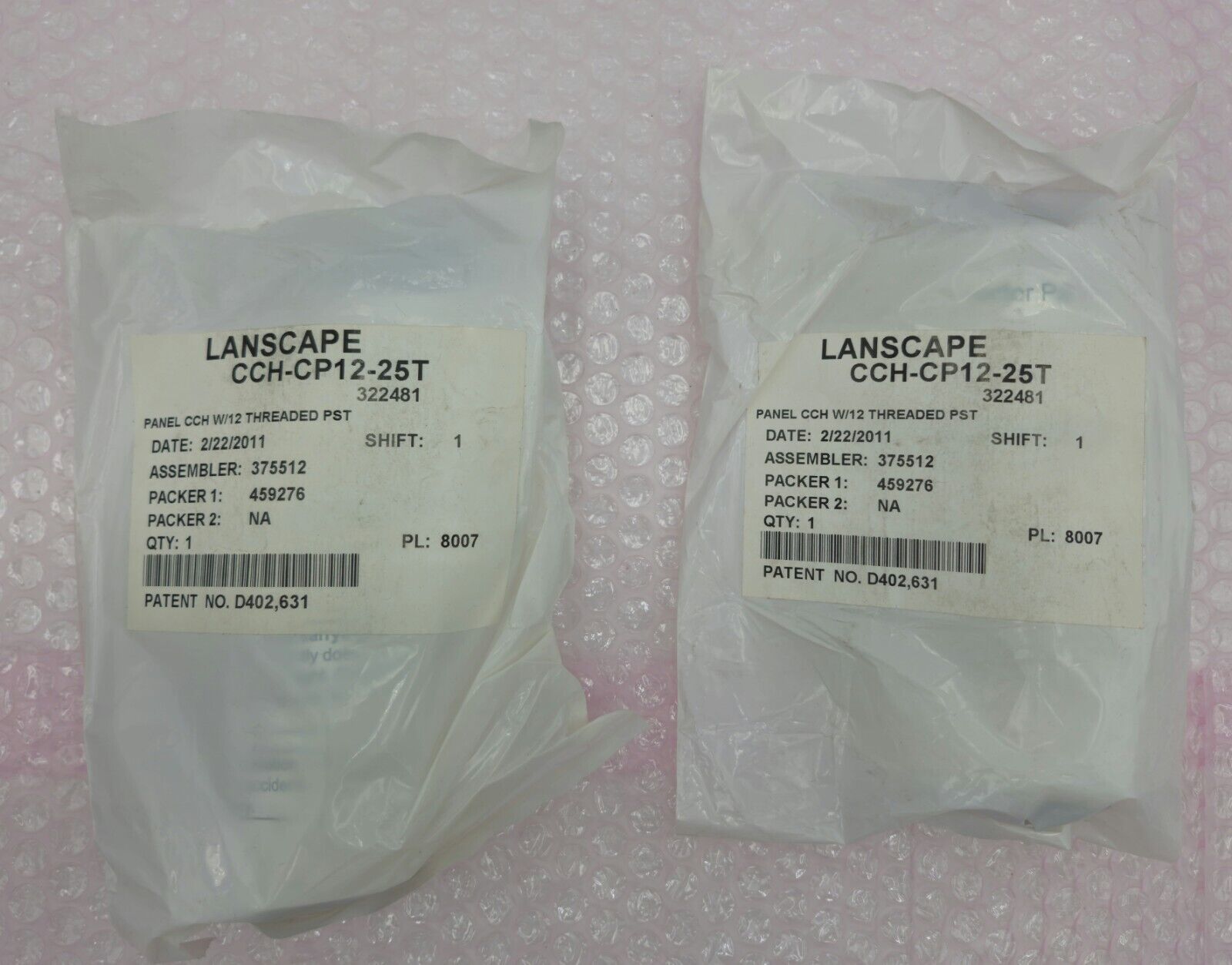CORNING LANSCAPE CCH-CP12-25T 322481 (LOT OF 2) NEW