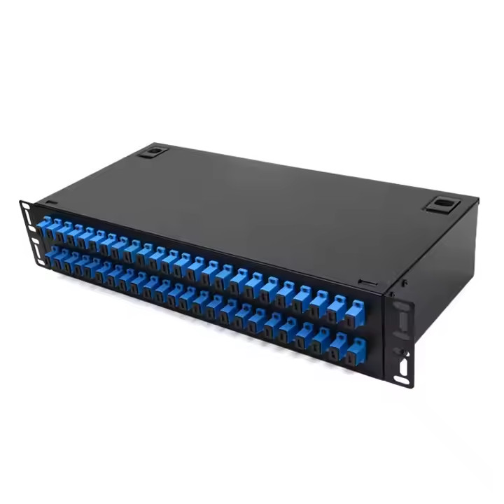 Fiber Optic Terminal Box 48 core SC with adapter pigtail 48 Ports Patch Panel