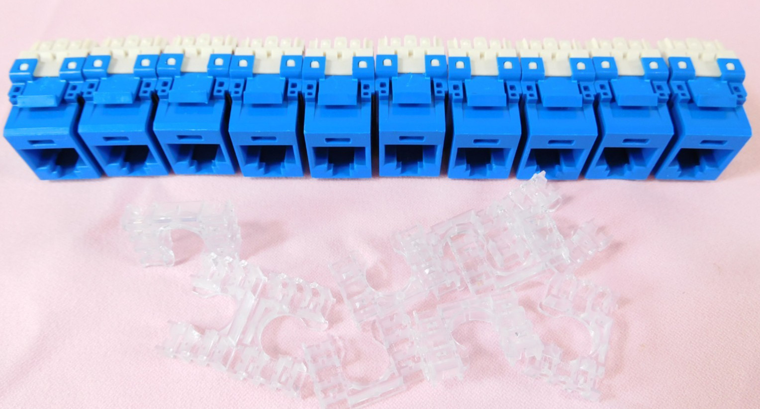 NK6X88MBU Panduit NetKey Category 6A RJ45 Keystone Jack Module - QUANTITY OF 9
