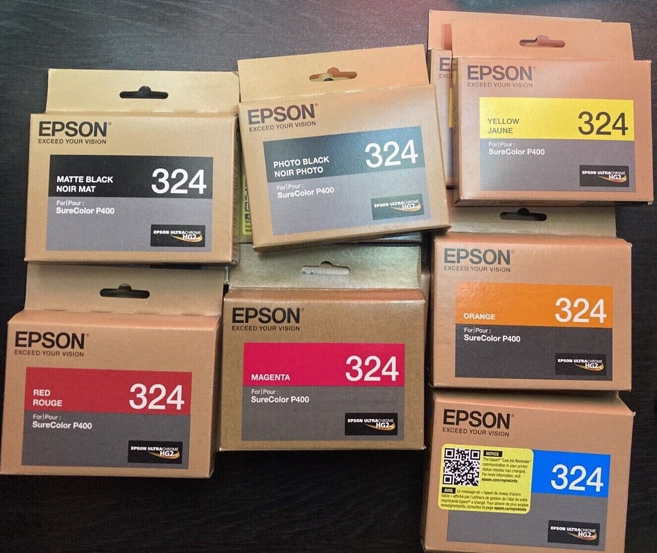 NEW Authentic Epson 324 Ink Cartridges for SureColor P400 ANY BUNDLE