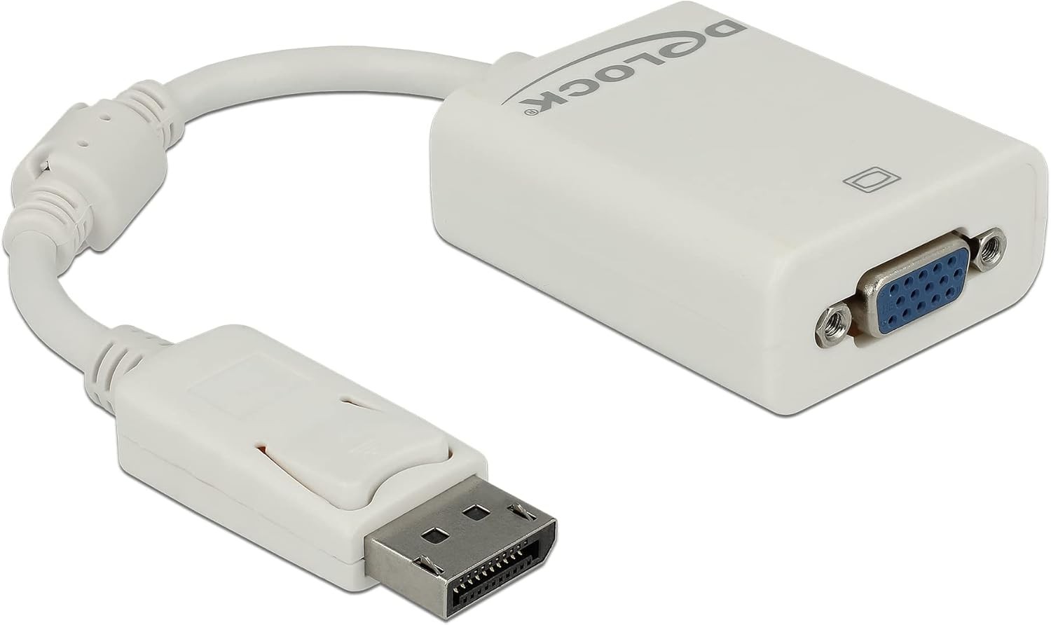 DeLOCK 61766 DisplayPort VGA Interface Cable and Adapter White