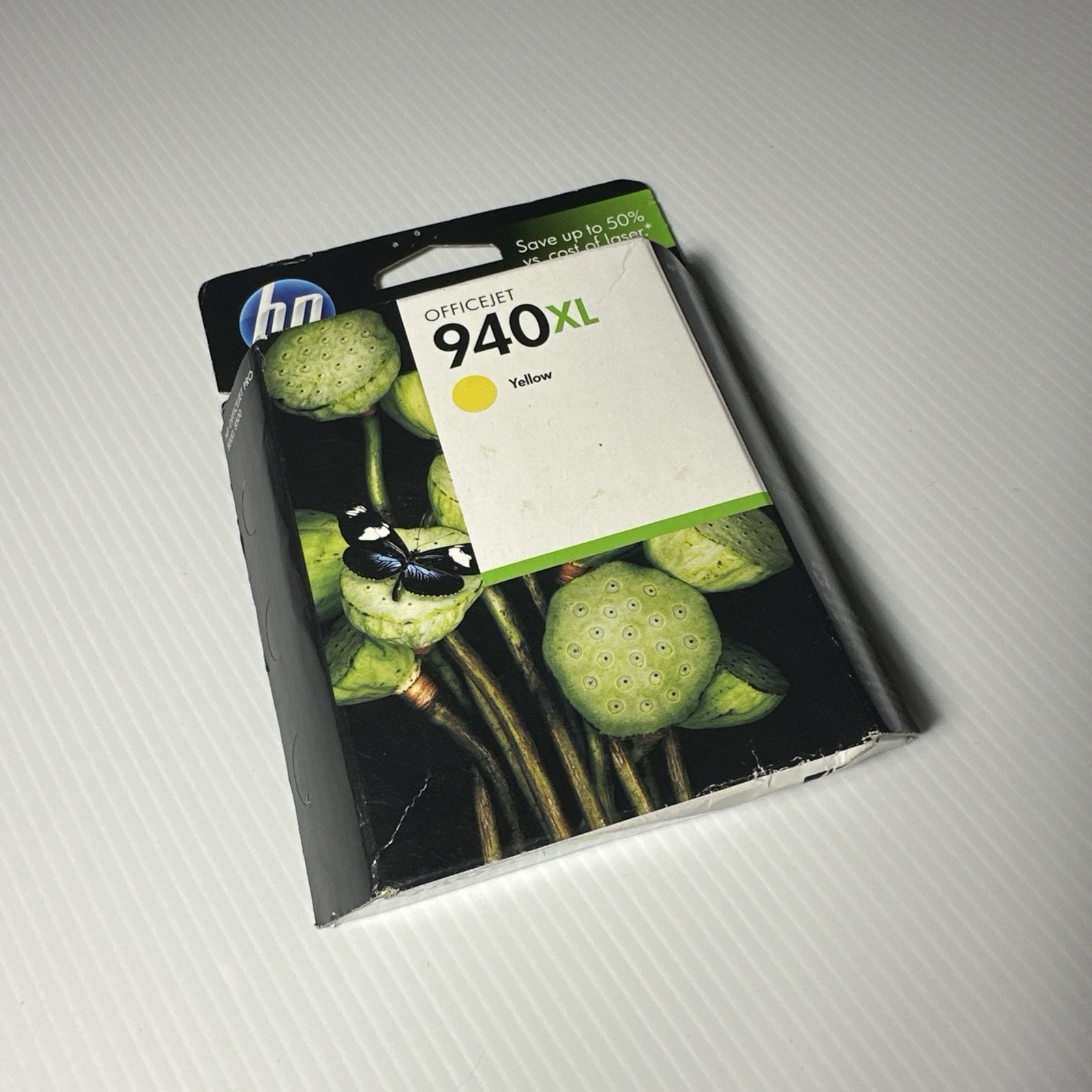 HP 940XL Yellow Ink Cartridge Genuine OEM High Yield Sealed Exp 2012 OfficeJet