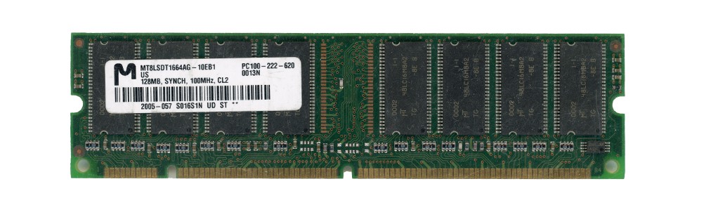 MEMORY 128MB SDRAM PC100 100MHz MT8LSDT1664AG-10EB1 Non-ECC