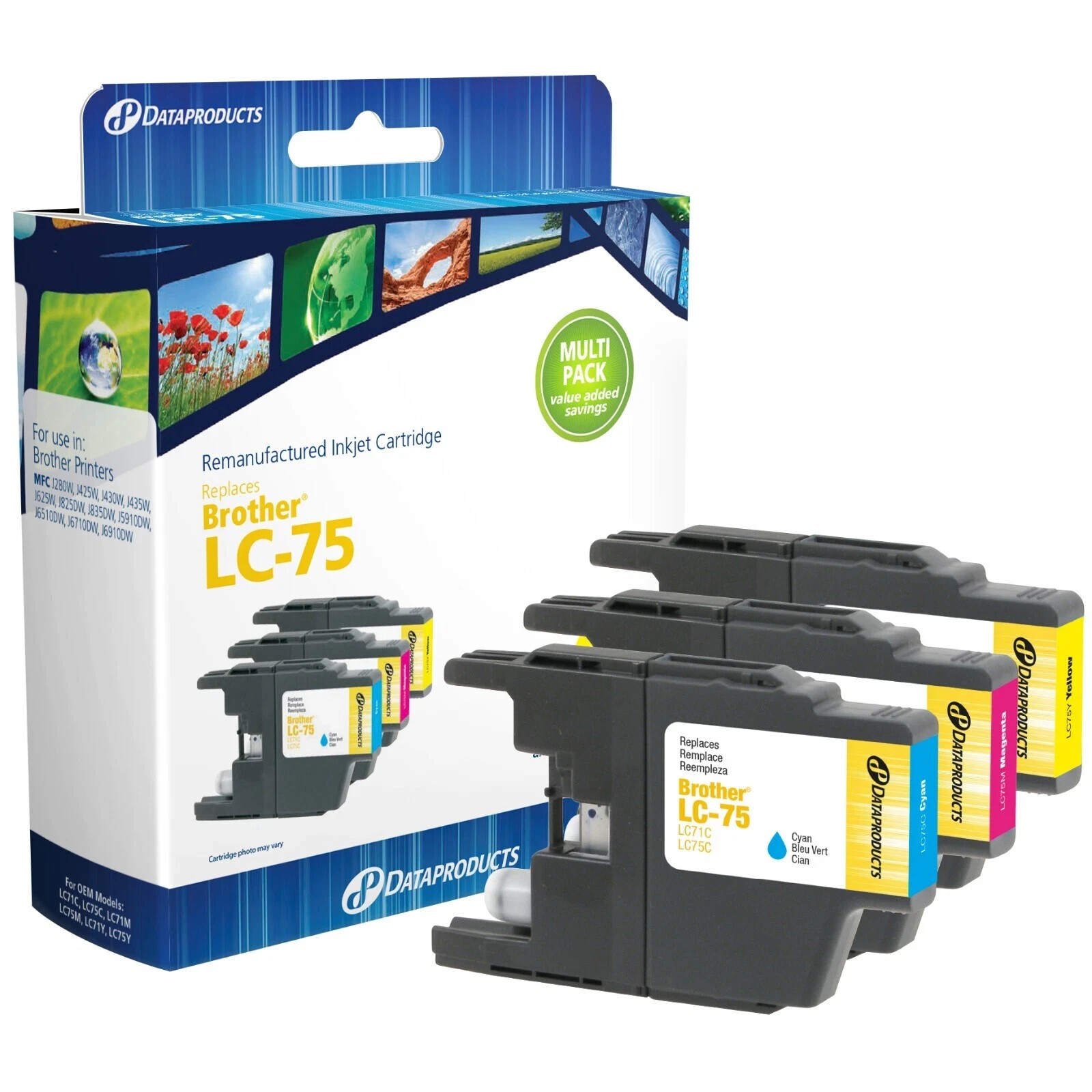 Dataproducts Inkjet Cartridges - Replaces Brother LC-75