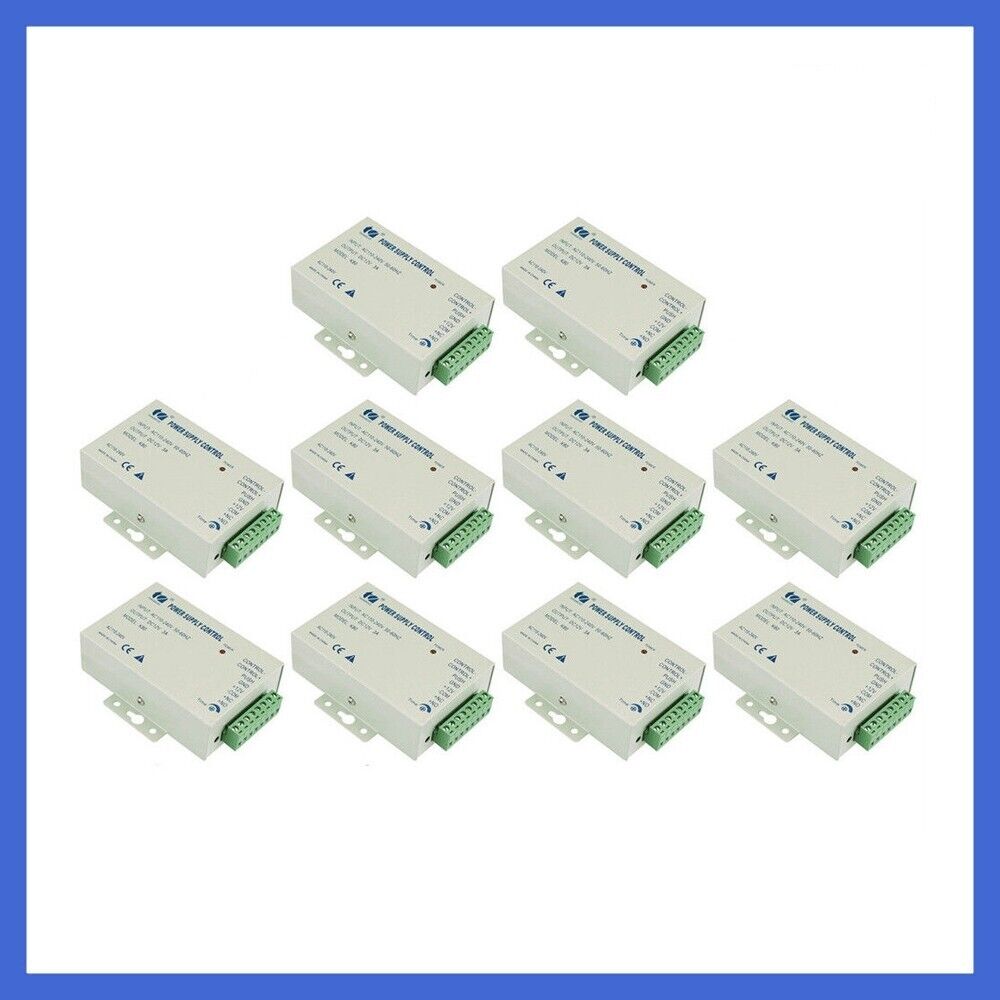 10pcs New DC 12V Door Access Control System Switch Power Supply 3A/AC 110~240V