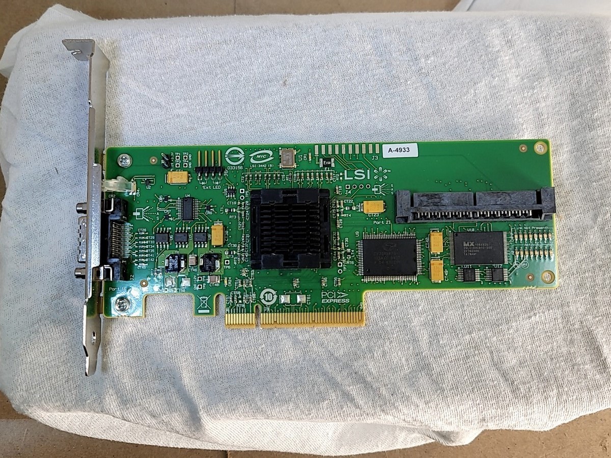 HP SAS3442E-HP 416155-001 Single-Channel HBA Card PCIe