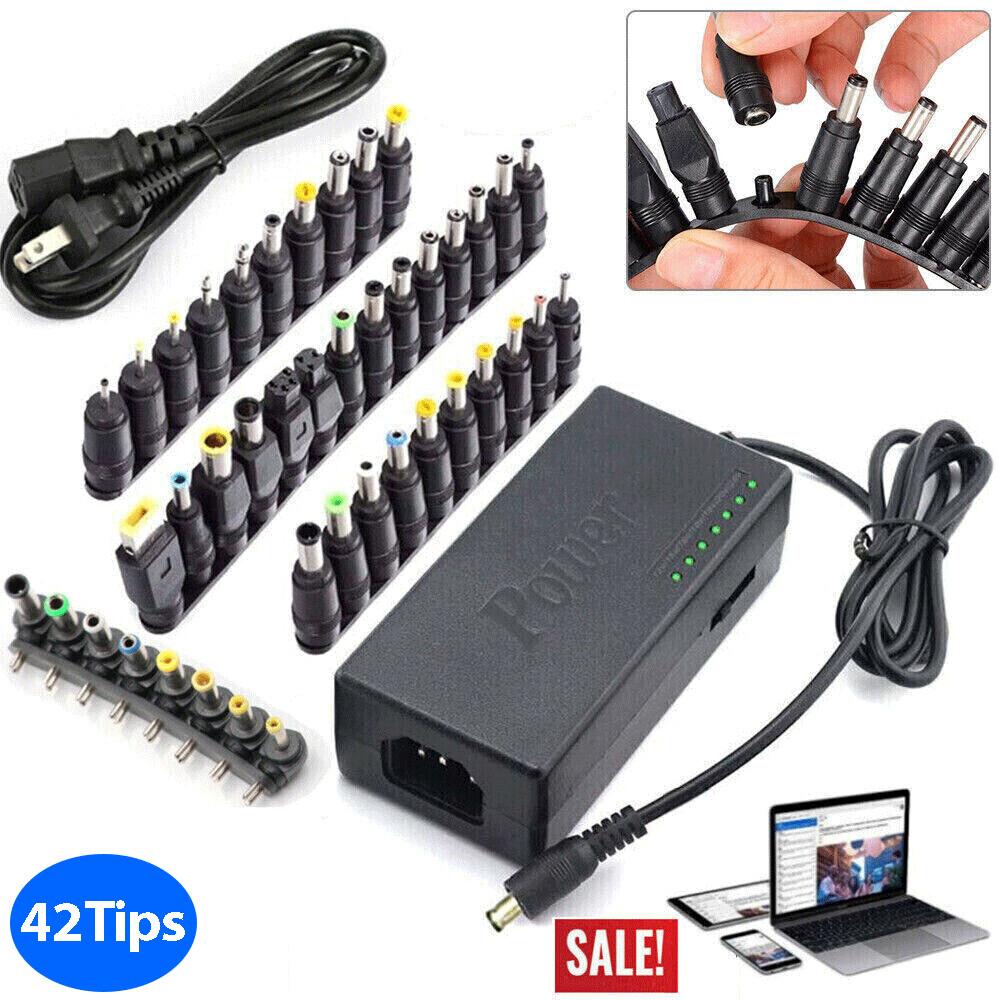 96W Universal Laptop Charger Adapter For Notebook 12-24V Adjustable Power Supply