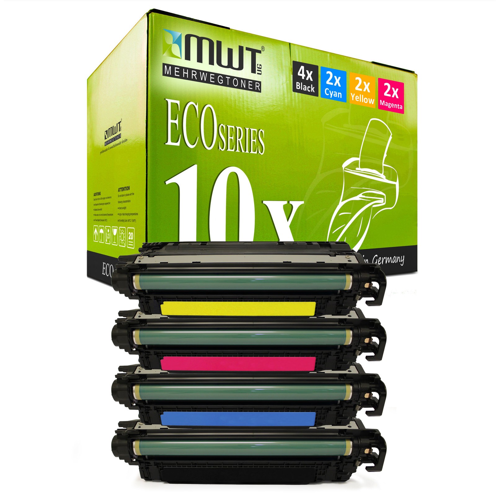 10x MWT PRO Toner XXL Compatible with HP Color LaserJet MFP M-577-f, M-552-dn