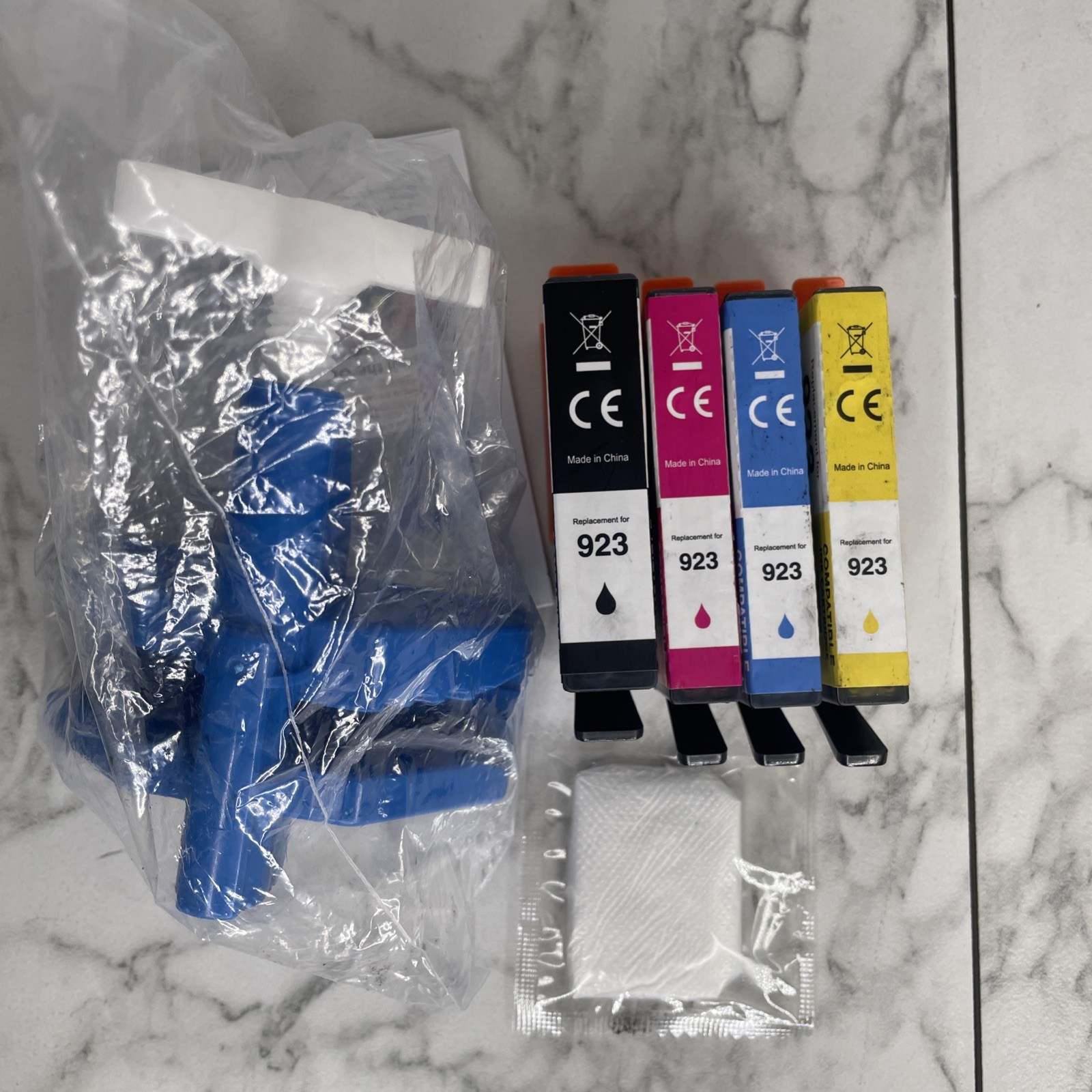 Kingjet 923 Ink Cartridges for HP OfficeJet Pro, 4-Pack (CYMB) A18