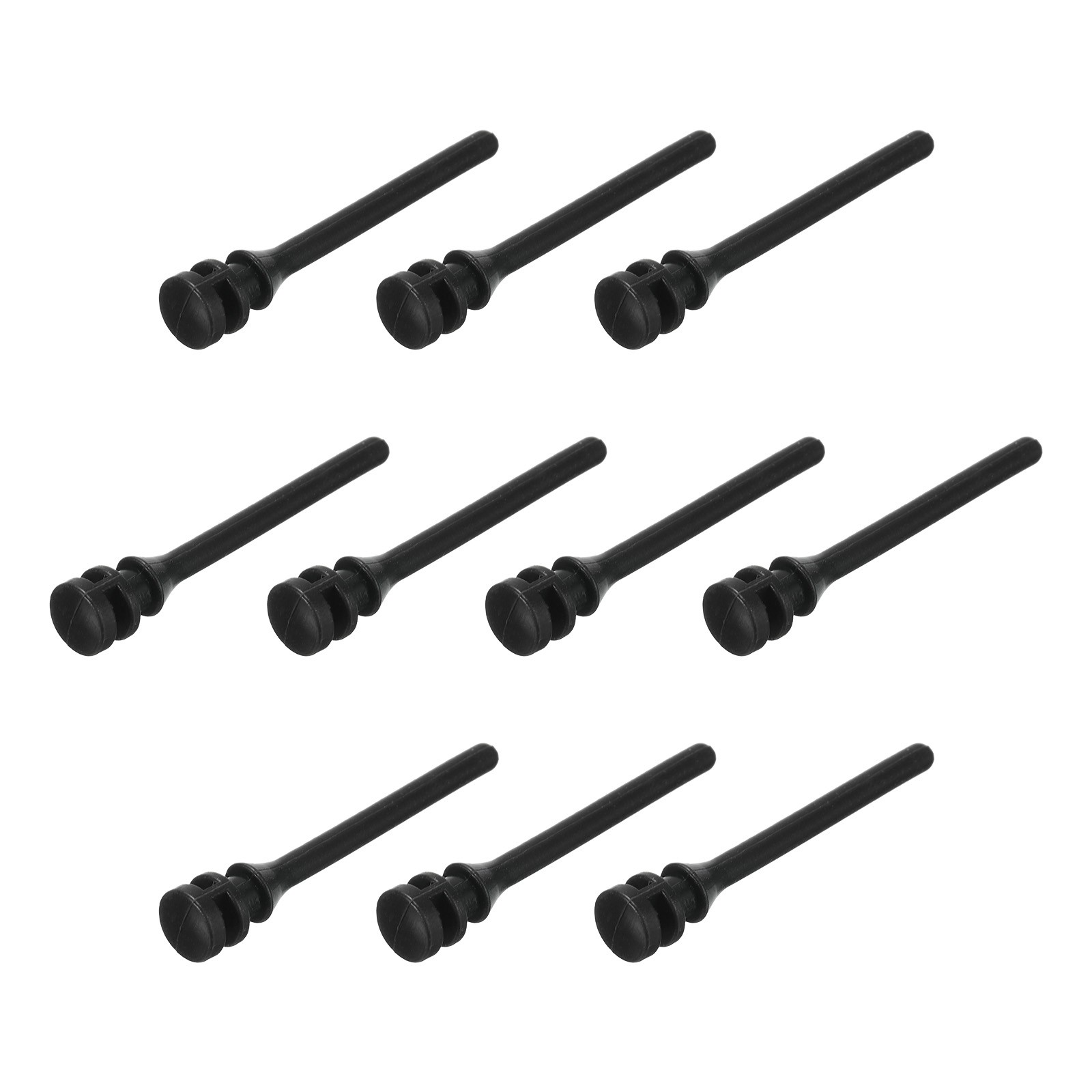 20PCS Fan Shock Absorbing Rubber Nail Short Computer Hardware Cooling Fan Black
