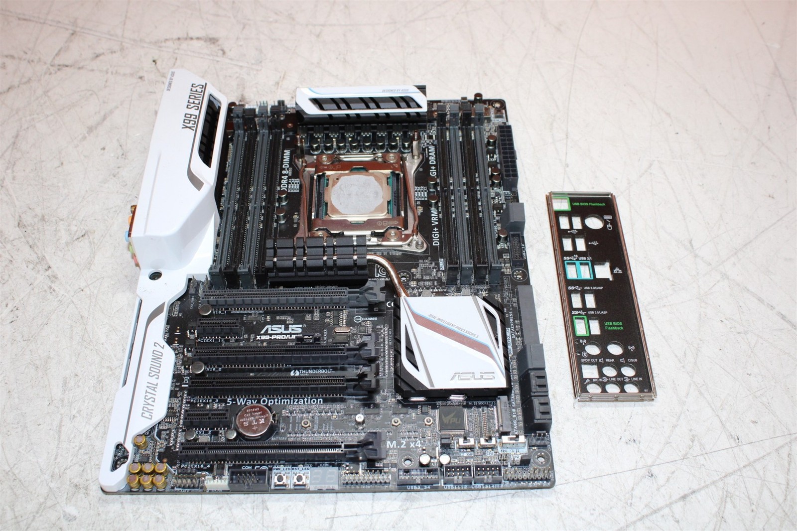 ASUS X99-PRO/USB 3.1 ATX Motherboard Intel Core i7-6800K 3.4GHz 0RAM 0HD w/ I/O