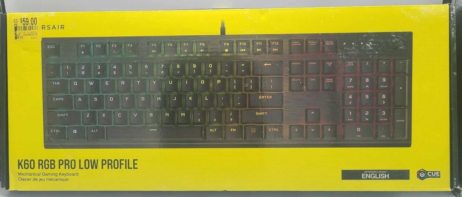 Corsair K60 RGB PRO Gaming Keyboard for PC