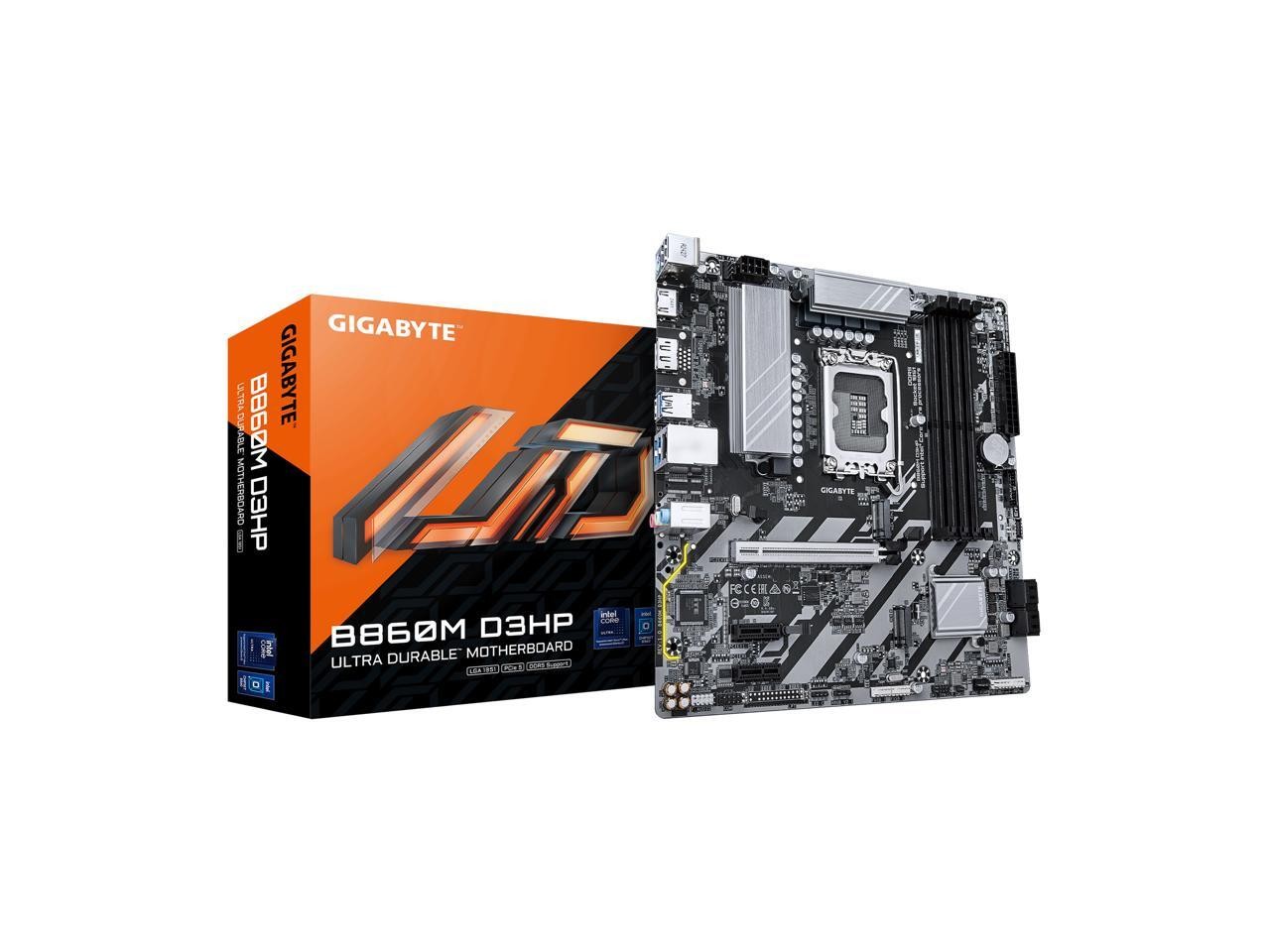 GIGABYTE B860M D3HP Intel Core Ultra (Series 2) LGA 1851 Motherboard, mATX,