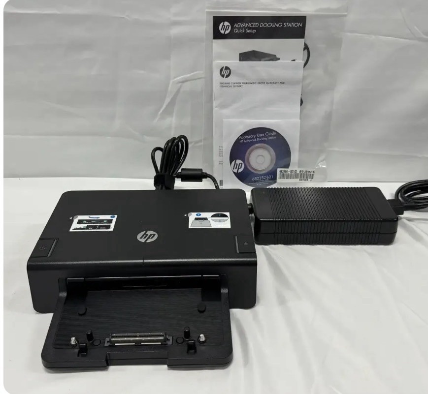 HP Advanced Docking Station A7E32UT#ABA DisplayPort VGA USB eSATA RJ-45 AC