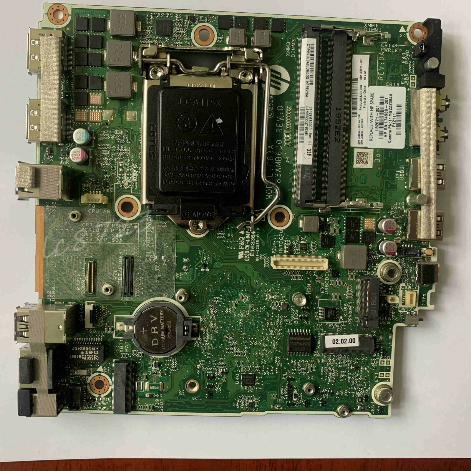 NEW HP ELITEDESK 800 G5 BASE DESKTOP MINI PC Motherboard L54553-001 L52071-001
