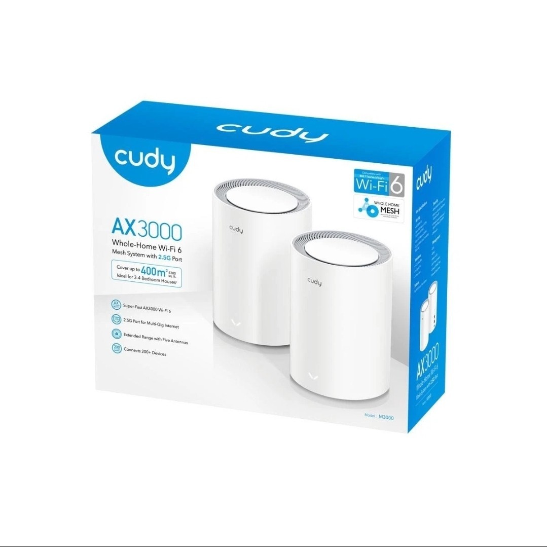 Cudy AX3000 2.5G Dual Band Wi-Fi 6 Mesh System