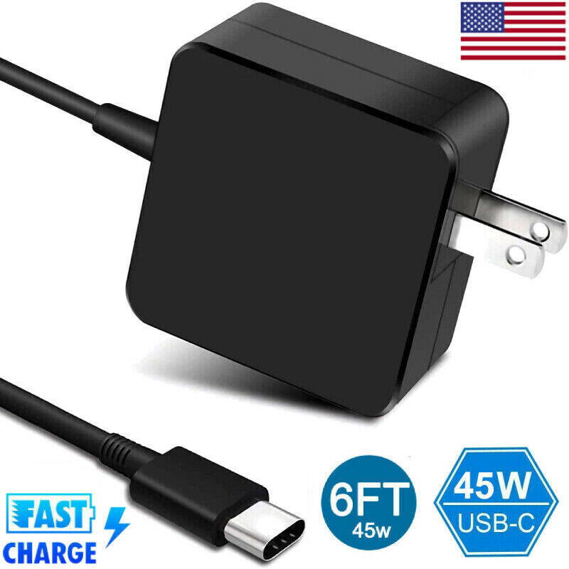 For Google Pixelbook /Pixel Slate/ Pixelbook Go, 45W USB-C Charger Power Adapter