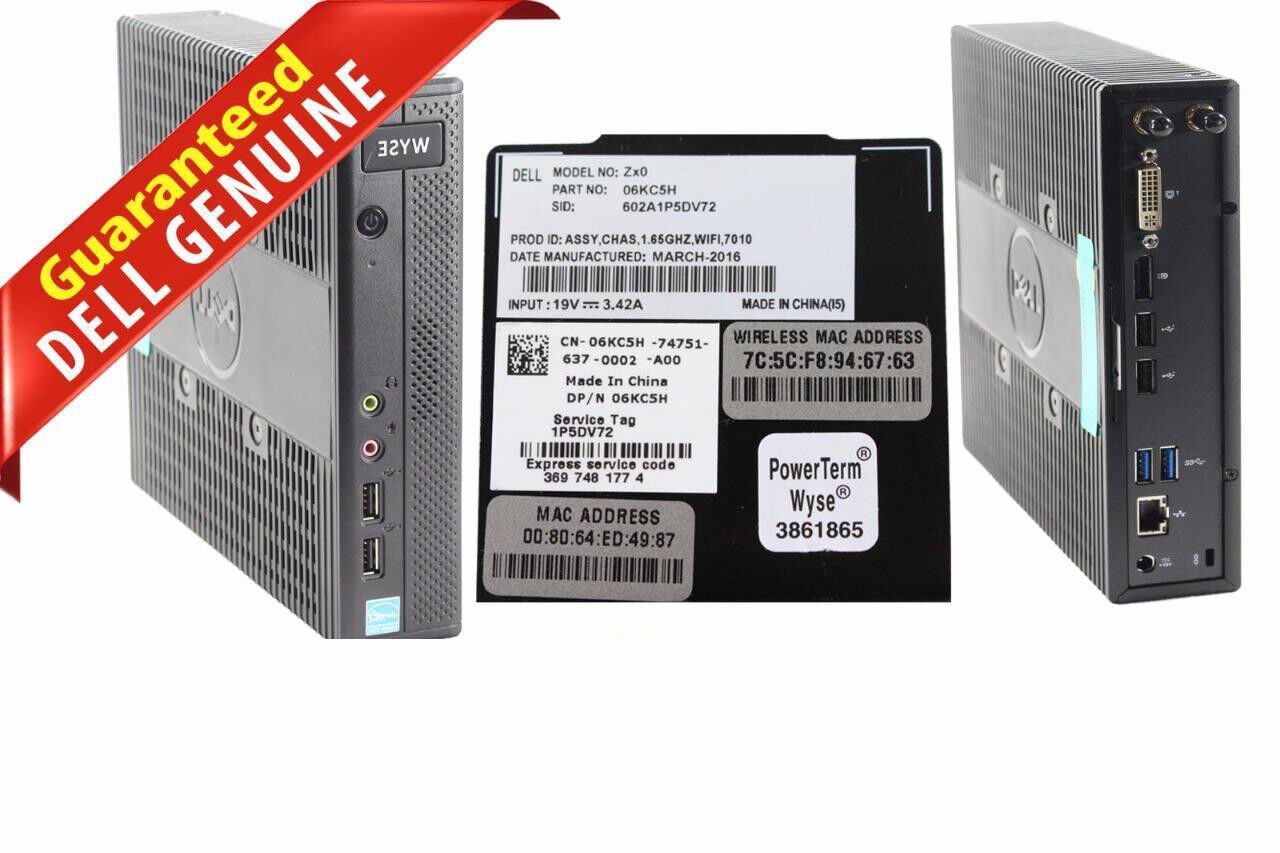 Genuine Dell Wyse Zx0 Z90D7 Thin Client DualCore 1.67GHz 6KC5H+DEVICE ONLY