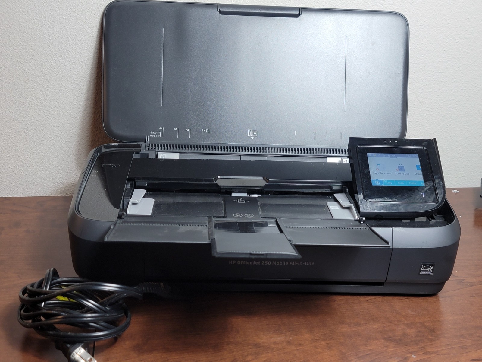 HP OfficeJet 250 Mobile All-in-One Print Scan Copy WiFi Bluetooth  w/ battery #2
