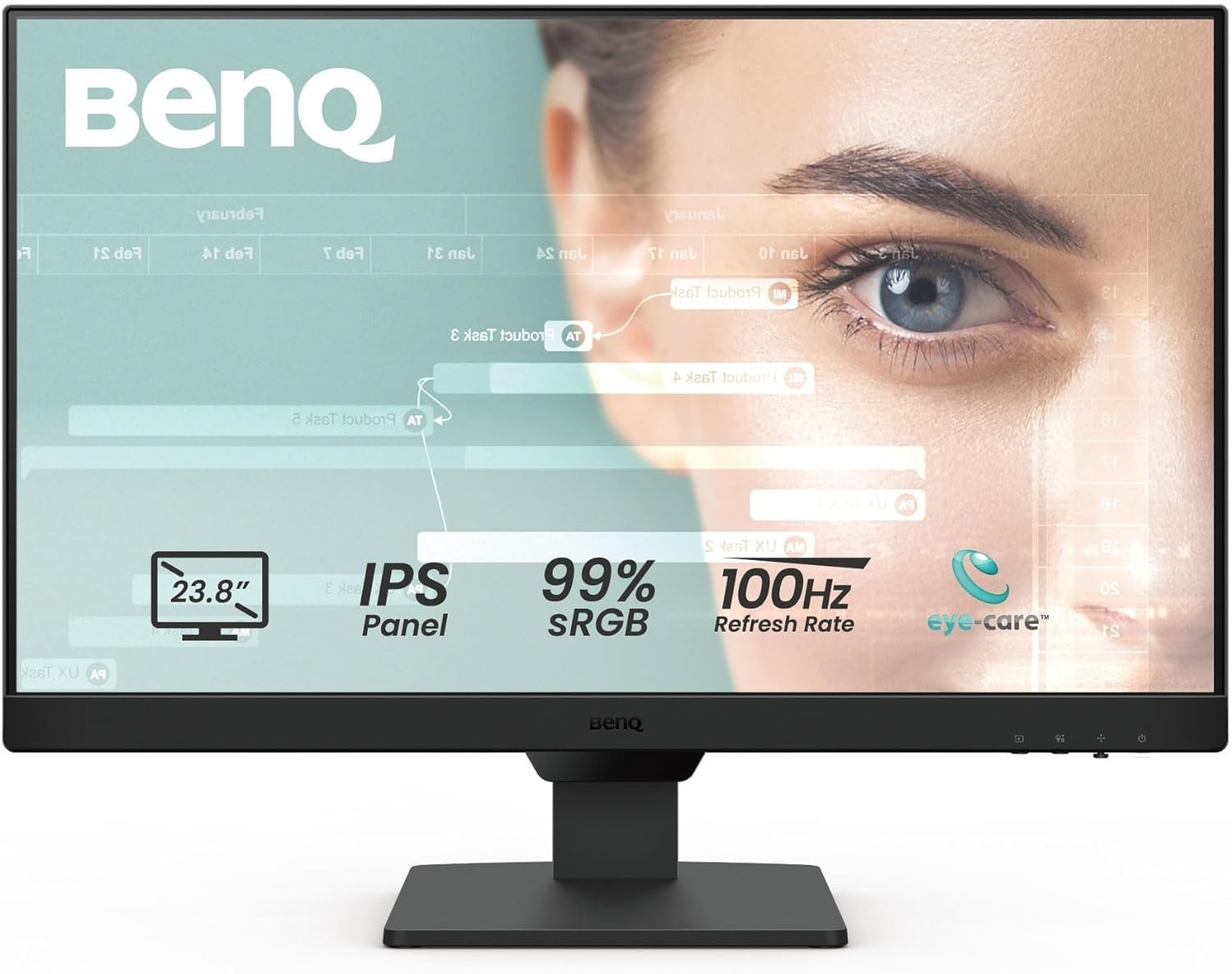 BenQ GW2490 24" Full HD IPS 100Hz Gaming Monitor Speakers Low Blue Light DP HDMI