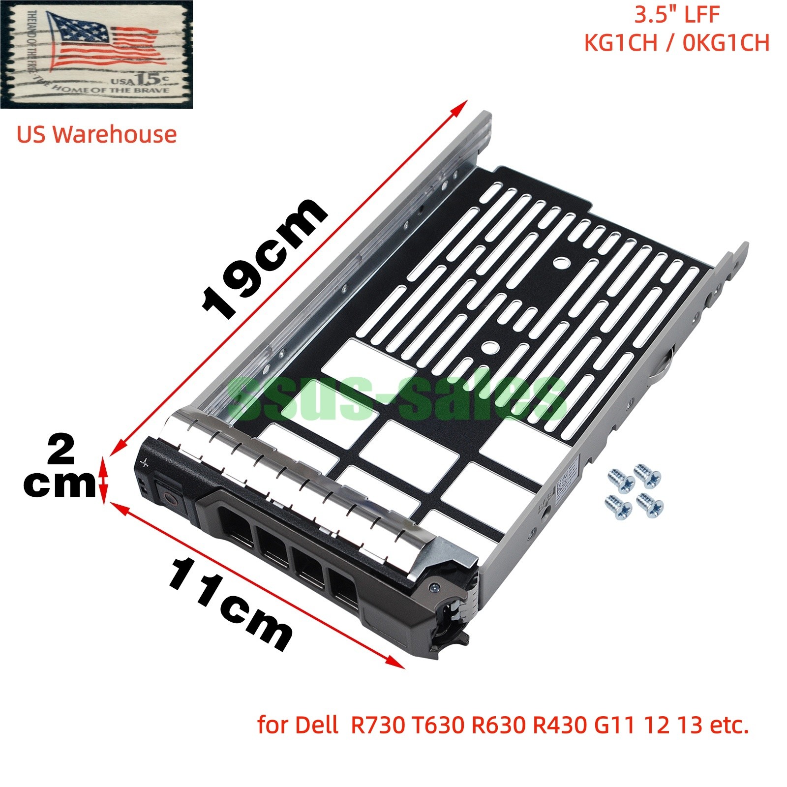 Lot 3.5" LFF Hot Swap HDD Tray Caddy For Dell PowerEdge Gen11-14   R730 KG1CH