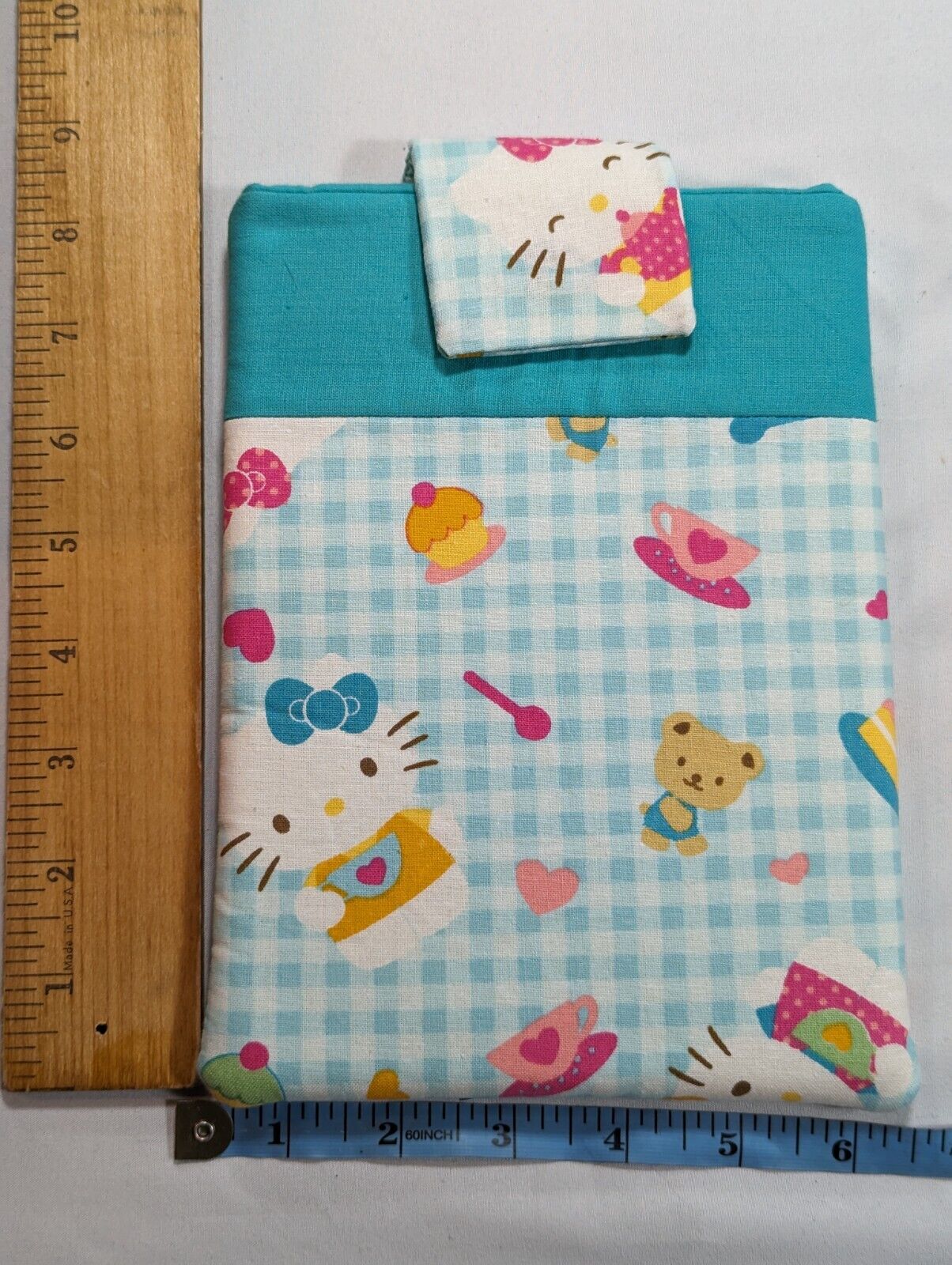 Hello Kitty Handmade Kindle, Tablet Padded  / Pouch /  by: Theresa Creations 8x6