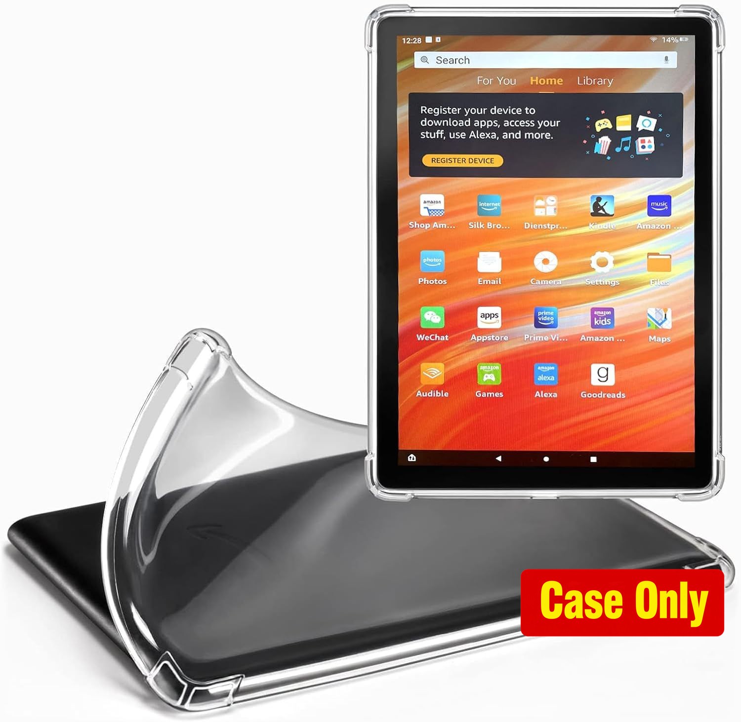 Transparent Case for 2023 Fire HD 10 Tablet (13th Gen) - Slim Lightweight Scratc
