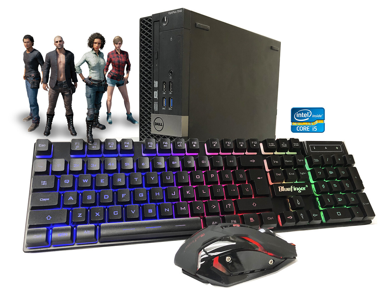 Budget Gaming PC Desktop Computer core i5-6500 ✓3TH HDD✓AMD 2GB ✓8GB Ram ✓win 10