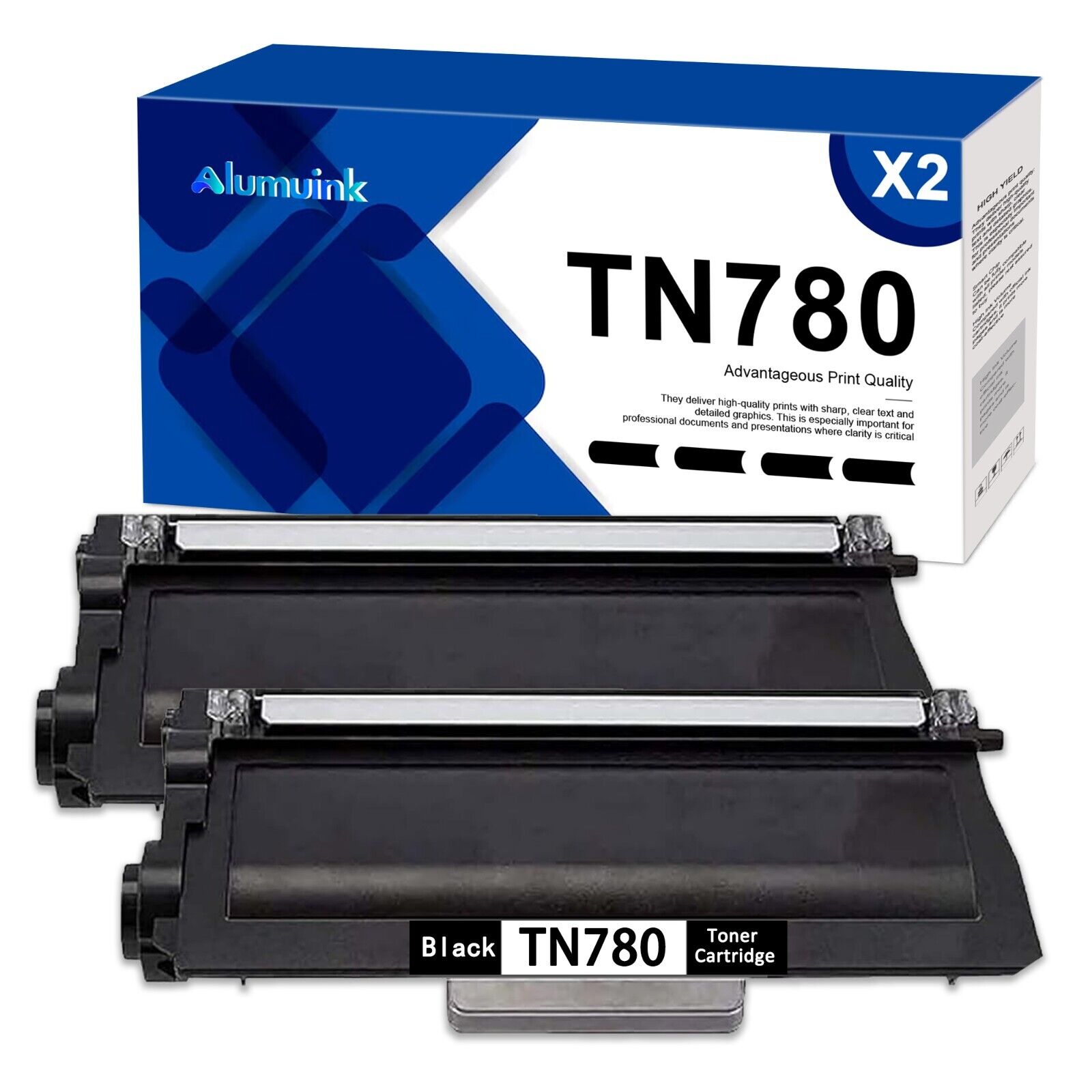 2PK TN780 High Yield Toner Cartridge TN780 Replacement for Brother  HL-6180DW