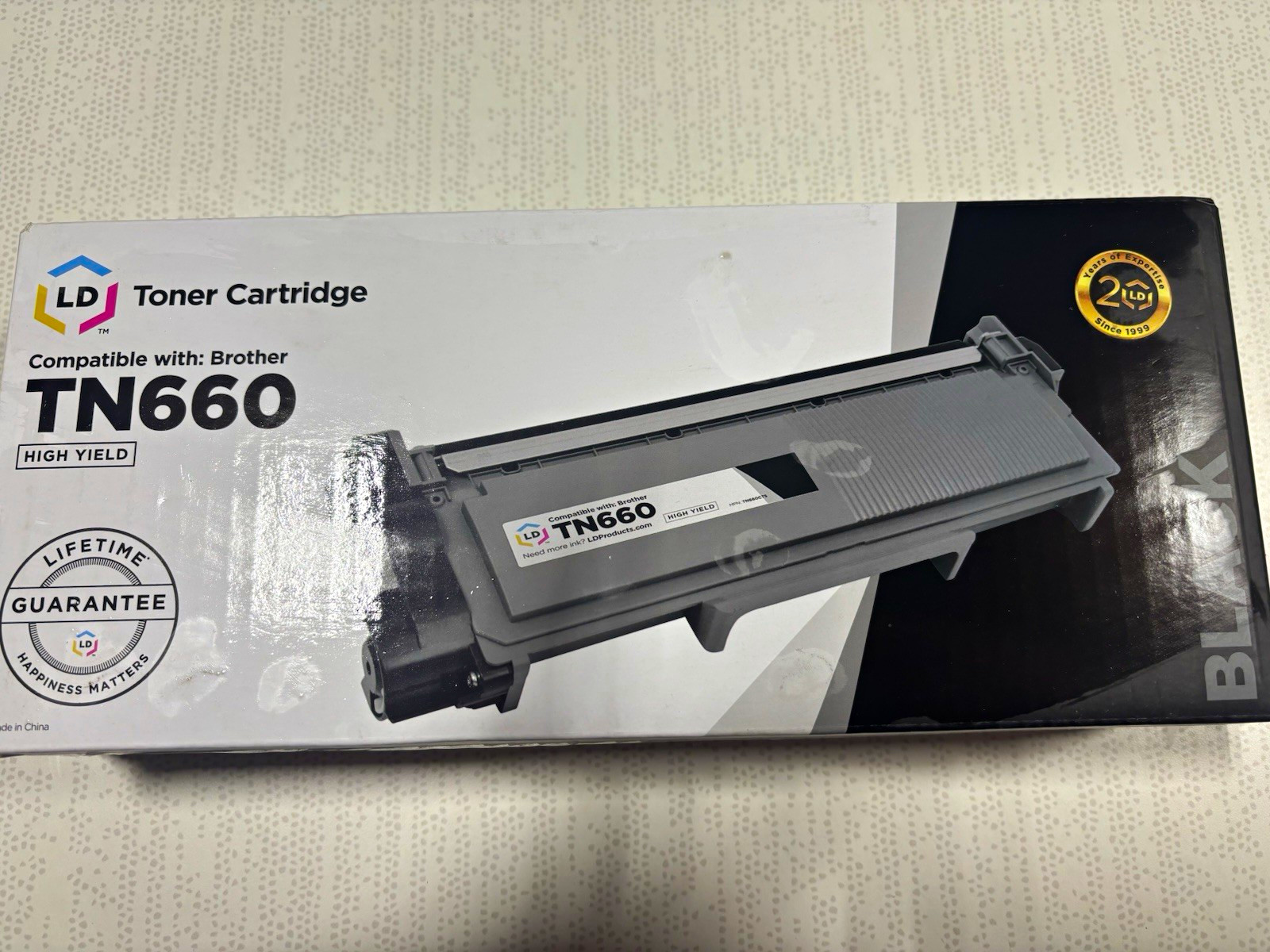 LD High Yield Toner Cartridge TN660 MPN TN660 Compatible For Brother