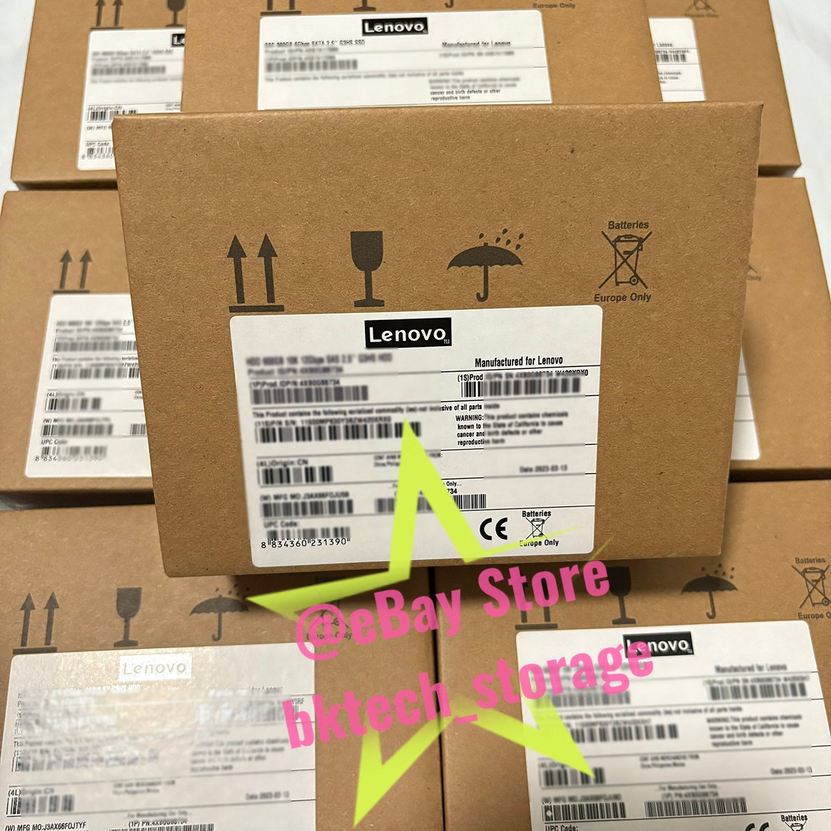 NewLenovo ThinkSystem 00YK031 7XB7A00042 2TB 7.2K RPM SAS 12Gb 3.5" HDD Hard