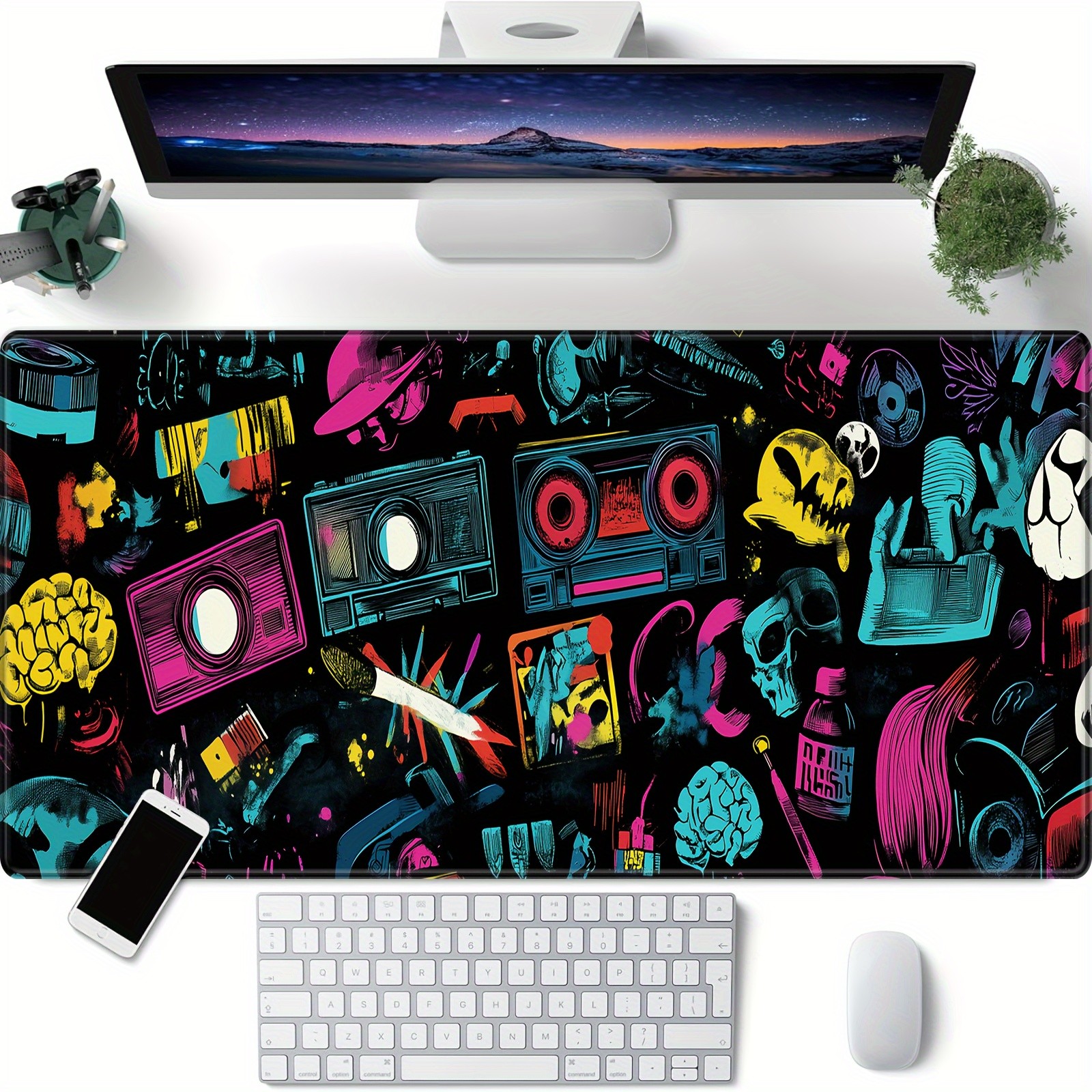 Extra Large Gaming Mouse Pad with Non-Slip Rubber Base - Made of Natural Rubbe