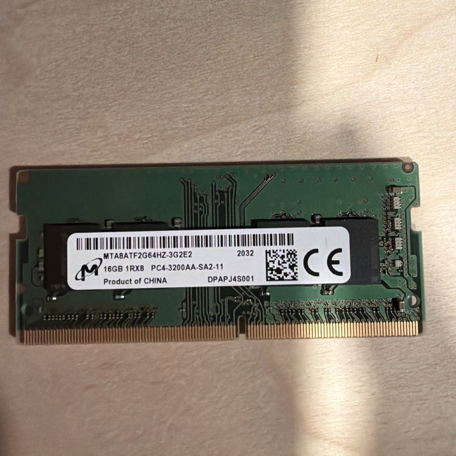 Micron 16GB 1Rx8 PC4-3200AA SO-DIMM