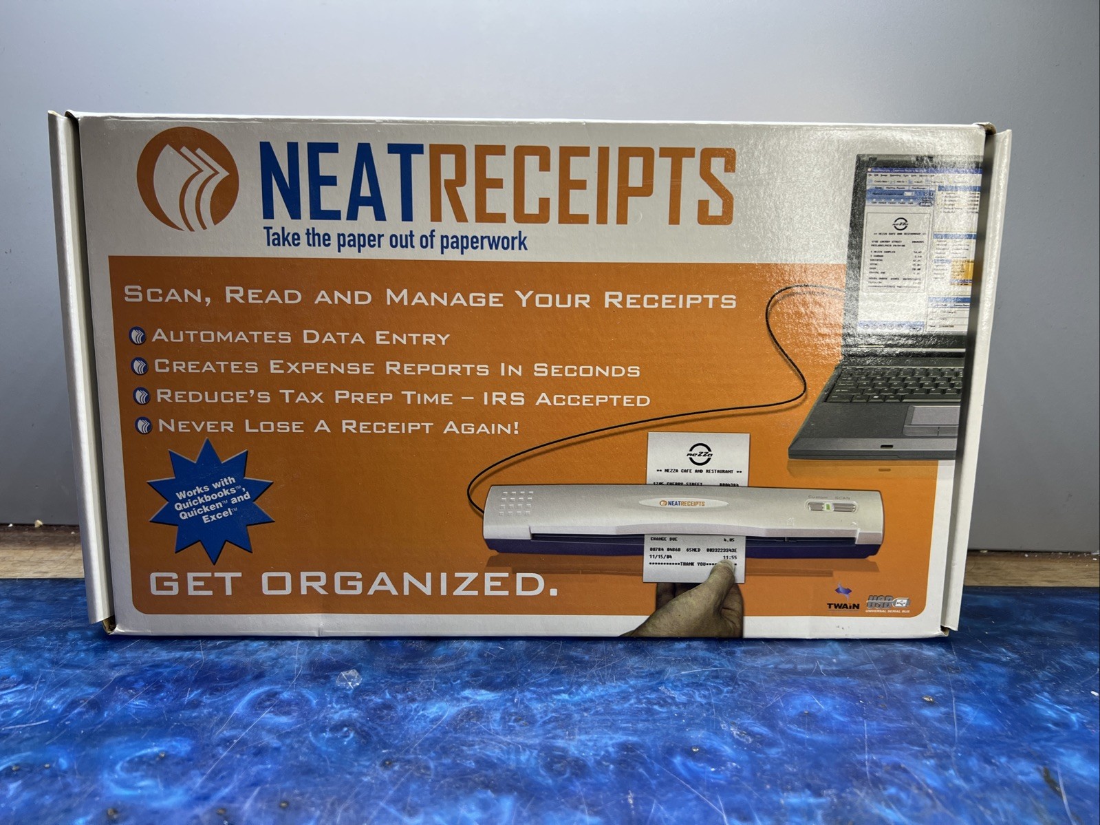 Vintage PC OG NeatReceipts Scanner NOS 2005 New In Box