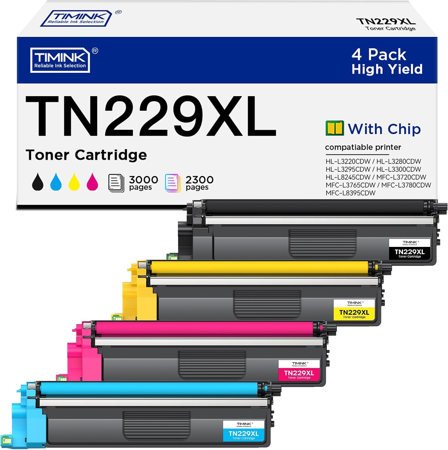 Compatible TN229XL Toner Cartridge Replacement for Brother TN229XL TN229