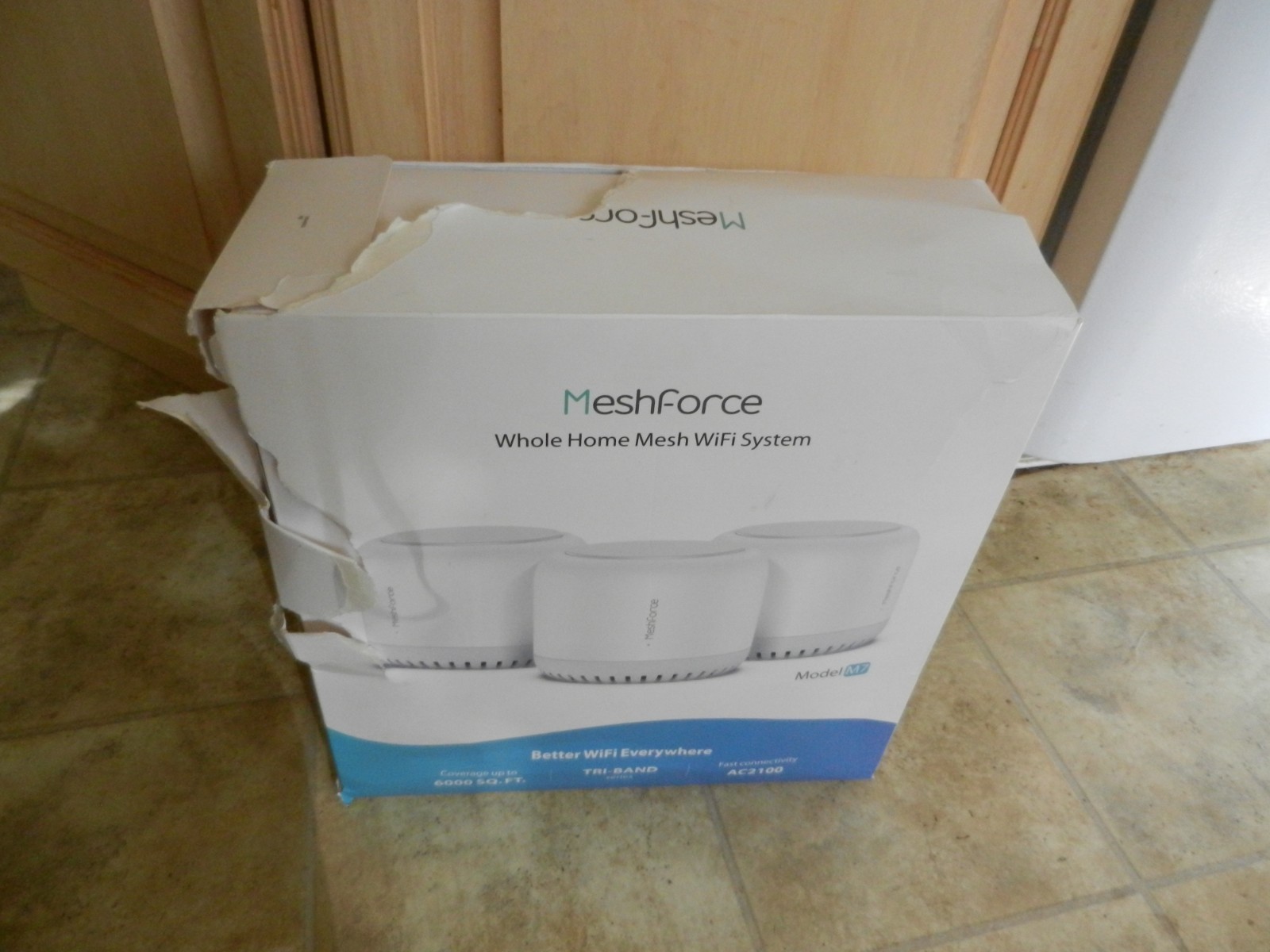 Meshforce M7 Tri-Band Whole Home Mesh Wi-Fi System - Pack of 3, White