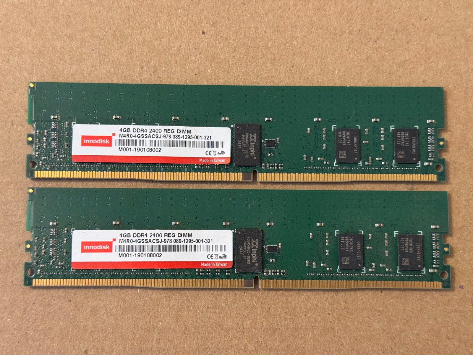 Innodisk 8GB (2x4GB) DDR4 PC4 2400MHz ECC Server RAM Memory | M4R0-4GSSACSJ-978