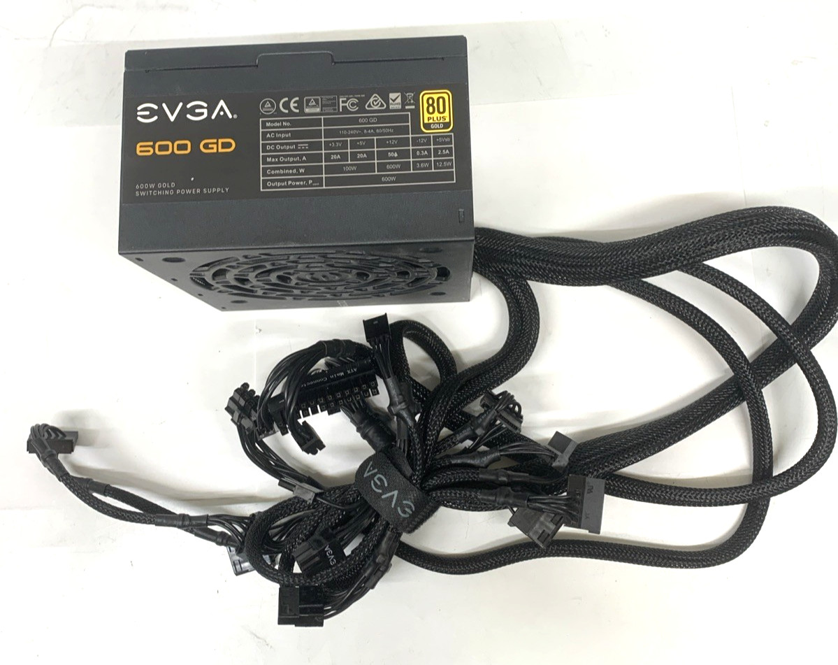 EVGA 600GD 600W ATX Power Supply 80 Plus Gold Certified