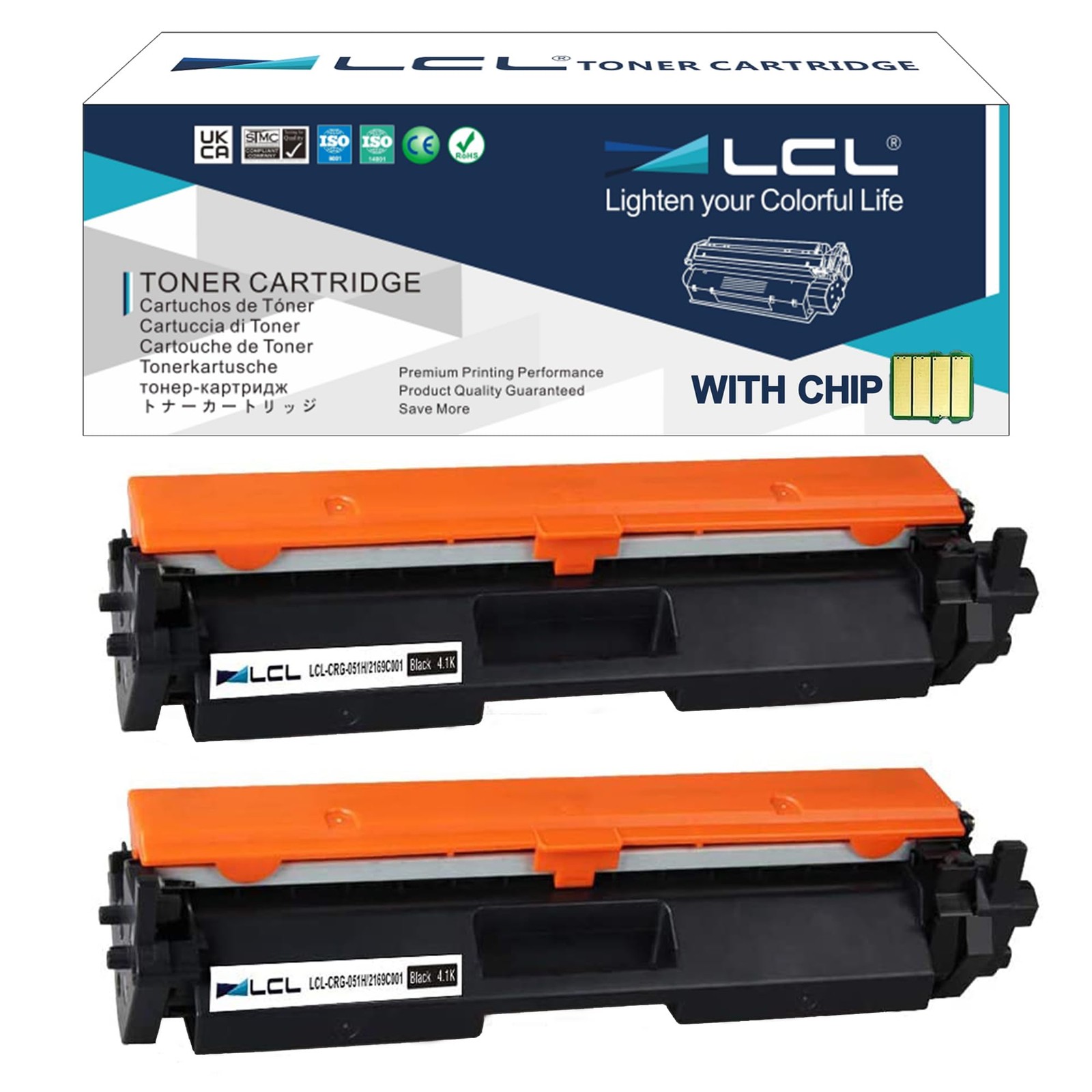 LCL 051 MF264DW Toner Cartridge Replacement Canon 051 CRG-051 CRG051 2168C001