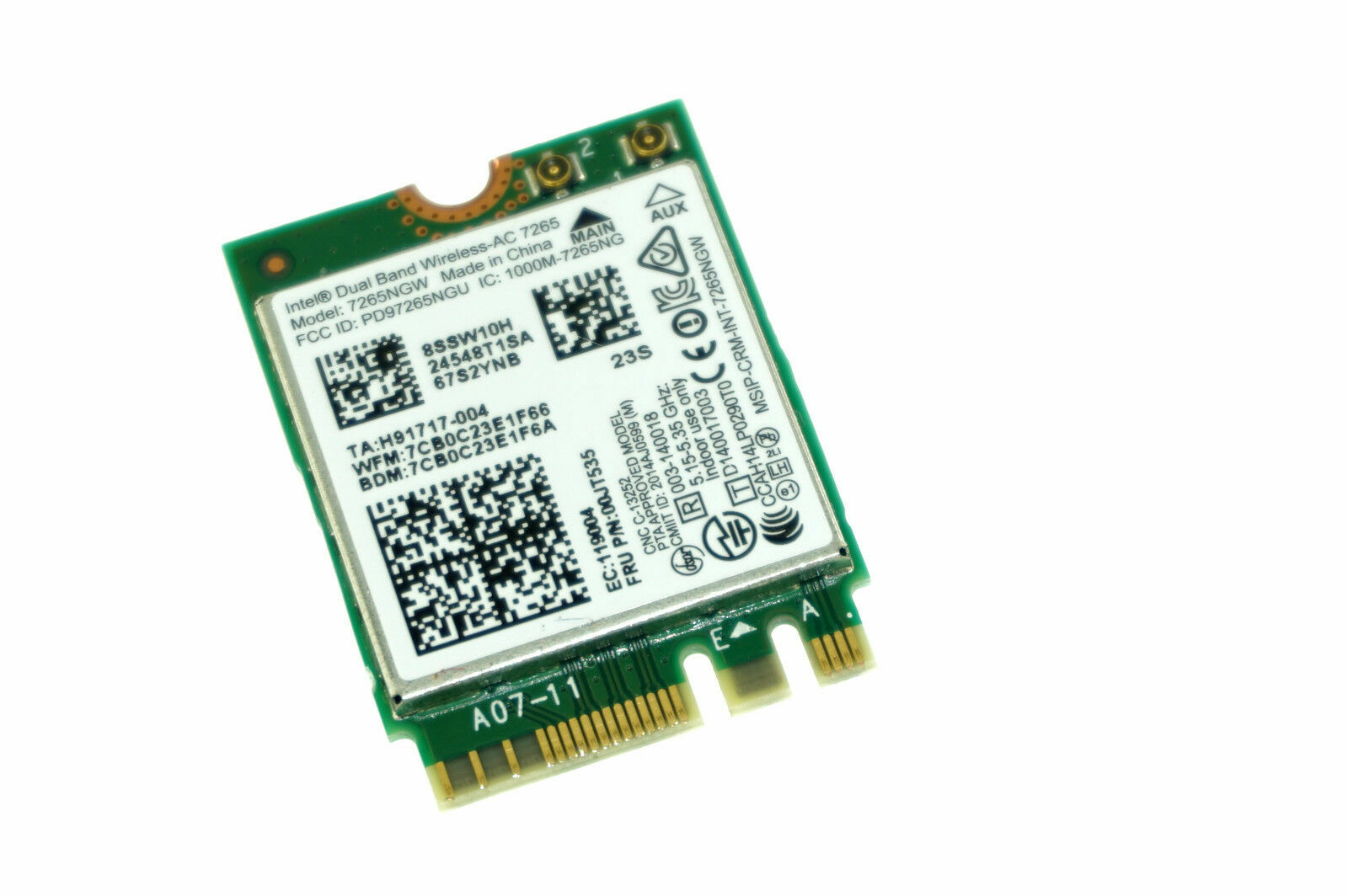 Lenovo OEM 8SSW10H Intel Dual Band Wireless-AC 7265 7265NGW BT 00JT535 US SELLER