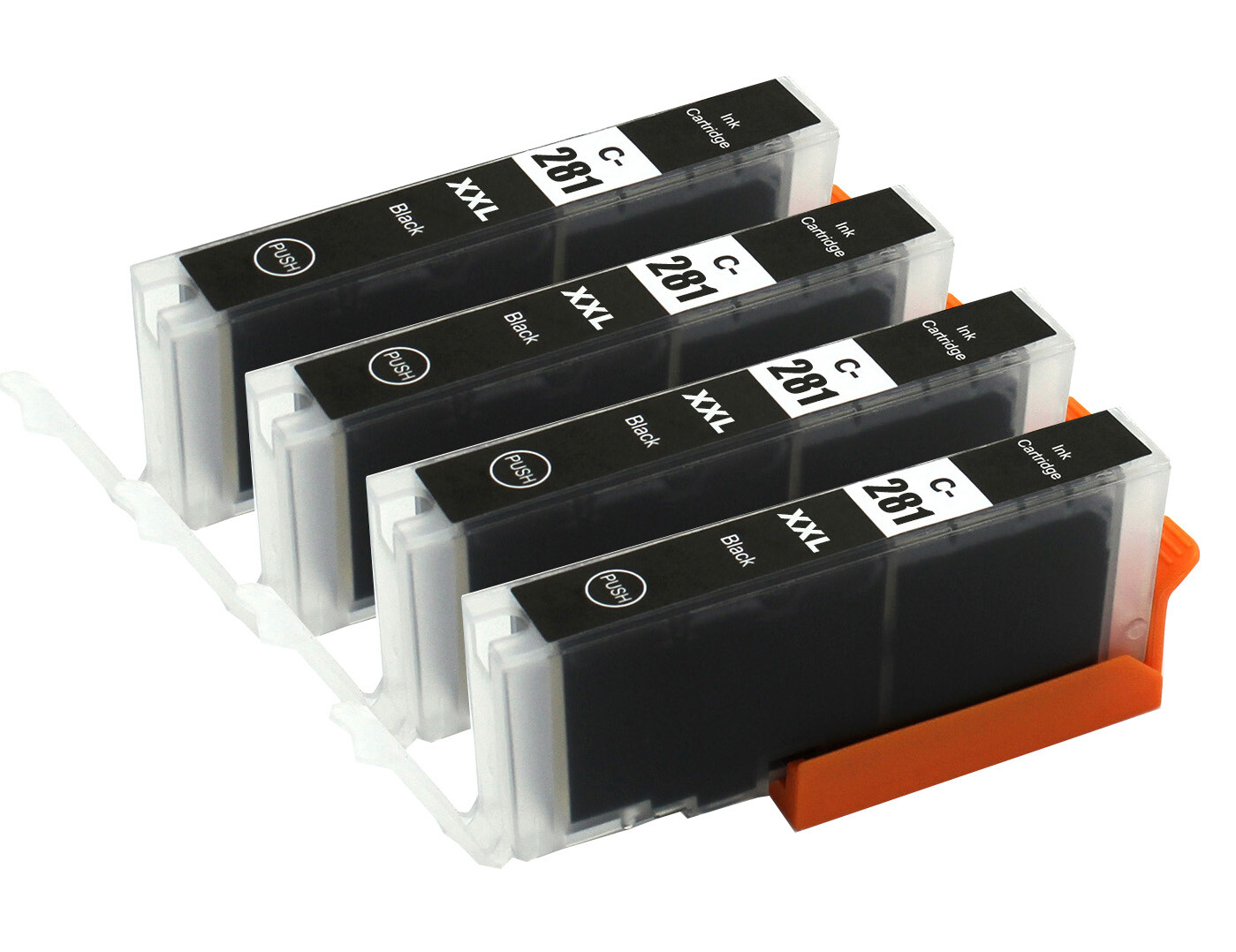4PK PHOTO BLACK CLI-281XXL Ink Cartridges for Canon TS702 TS9520 TS9521C TR7520